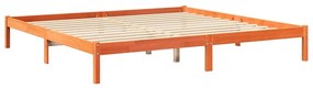 vidaXL Κρεβάτι Βιβλιοθήκη Χωρίς Στρώμα 200x200 εκ Μασίφ Ξύλο Πεύκου