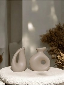 Stewehome Σετ 2 τεμαχίων βάζων από σκυρόδεμα μοντέρνου σπιτιού διακόσμησης
