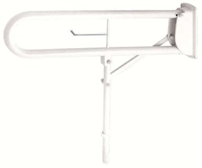 Λαβή Μπάνιου ΑΜΕΑ Με Χαρτοθήκη Grab Bar 13-5555 76x25cm White Gloria Plastic