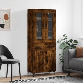 VidaXL Ντουλάπι Καπνιστή Δρυς 69,5x34x180 εκ. από Επεξεργασμένο Ξύλο
