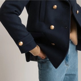 Κοντό τζάκετ από μάλλινη τσόχα