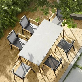 Τραπέζι Κήπου Aspen/T 01-00-2859 180x90x75cm Anthracite