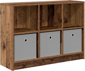 vidaXL Πλαϊνό γραφείο Παλιό ξύλο 88,5 x 27,5 x 63,5 εκ