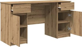 vidaXL Γραφείο artisan δρυς Επεξεργασμένο ξύλο 140 x 49 x 76 εκ.