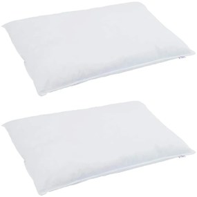 vidaXL Σετ Παπλωμάτων με μαξιλάρι 3 pcs Λευκό Φτέρος