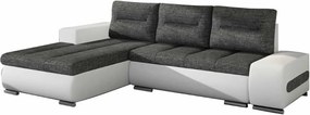 Γωνιακός καναπές Otto-Αριστερή-Λευκό - γκρι