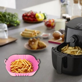 Φόρμα Σιλικόνης Τετράγωνη για Air Fryer 16cm