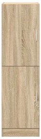 Στήλη Κουζίνας Sonoma Δρυς 38x41,5x131,5 εκ Επεξεργασμένο Ξύλο - Καφέ