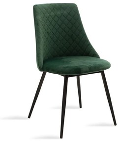 Καρέκλα Giselle 096-000020 52x51x81 Dark Green Μέταλλο,Ύφασμα