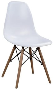 Σετ τραπεζαρίας C10080.01 5τμχ με Τραπέζι MINIMAL 120x80x73εκ. &amp; Καρέκλες Twist Λευκές