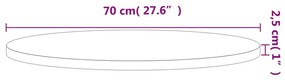 ΕΠΙΦΑΝΕΙΑ ΤΡΑΠΕΖΙΟΥ ΣΤΡΟΓΓΥΛΗ Ø70X2,5 ΕΚ. ΜΑΣΙΦ ΞΥΛΟ ΟΞΙΑΣ 355938