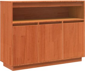 vidaXL Πλαϊνό γραφείο Κερωτό καφέ 104,5 x 34 x 80 εκ