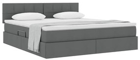 vidaXL Κρεβάτι με αποθηκευτικό χώρο και στρώμα με στρώμα 180 x 200 cm