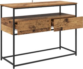 vidaXL Τραπέζι κονσόλας Παλιό Ξύλο 100 x 40 x 75 cm Επεξεργασμένο ξύλο