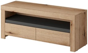 Έπιπλο τηλεόρασης Evoke: Φυσικό+Γραφίτης 113x46x39cm
