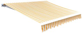 vidaXL Τεντόπανο Πορτοκαλί / Λευκό 500 x 300 εκ. από Καραβόπανο