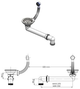 Νιπτήρας Μαύρος 600 x 450 x 120 χιλ. Γρανιτένιος - Μαύρο