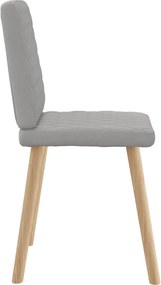 vidaXL Καρέκλες τραπεζαρίας 4 τεμ Cloud Grey Fabric