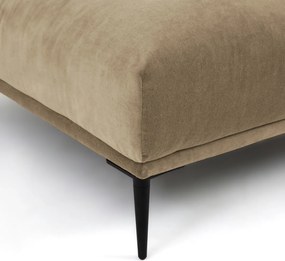 Υποπόδιο XL από βελούδο Oscar, σχεδίασης E.Gallina