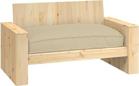 vidaXL Μαξιλάρι Μπεζ 120 x 80 x 12 cm Ύφασμα Όξφορντ