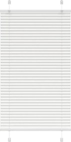vidaXL Πλισέ περσίδα Λευκό 75x150 cm Πλάτος υφάσματος 74,4 cm