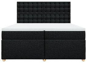 ΚΡΕΒΑΤΙ BOXSPRING ΜΕ ΣΤΡΩΜΑ ΜΑΥΡΟ 200X200 ΕΚ. ΥΦΑΣΜΑΤΙΝΟ 3293703