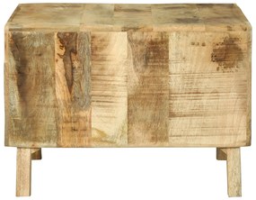 vidaXL Τραπέζι καφέ 50x50x35 εκ. Μασίφ ξύλο μάνγκο