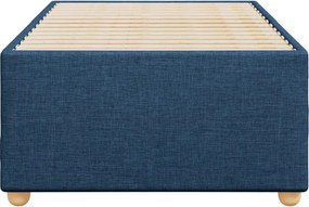 vidaXL Σκελετός Κρεβατιού Χωρίς Στρώμα Μπλε 90x200 εκ. Υφασμάτινο
