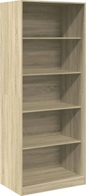 vidaXL Ντουλάπα Χρώμα Sonoma Δρυς 80x50x200 εκ. από Επεξ. Ξύλο