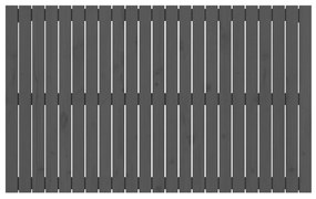 vidaXL Κεφαλάρι Τοίχου Γκρι 147 x 3 x 90 εκ. από Μασίφ Ξύλο Πεύκου