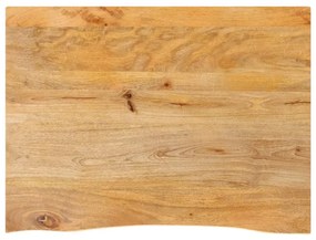 vidaXL Επιφάνεια Τραπεζιού 70x60x2,5 εκ. Live Edge Μασίφ Ξύλο Μάνγκο