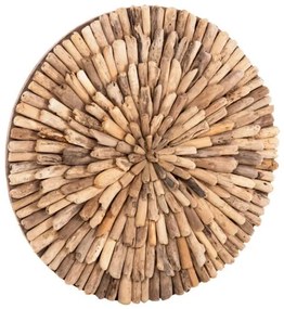 ΔΙΑΚΟΣΜΗΤΙΚΟ ΤΟΙΧΟΥ ΣΤΡΟΓΓΥΛΟ CHIIKI HM4298 DRIFTWOOD ΣΕ ΦΥΣΙΚΟ Φ60 εκ.