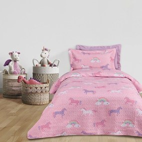 Κουβερλί Παιδικό 4929 Pink-Purple Das Home Μονό 160x240cm Microfiber