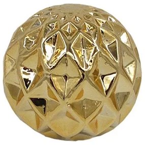 Διακοσμητική Επιτραπέζια Μπάλα Κεραμική Χρυσή Art Et Lumiere 12x12εκ. 10806