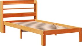 vidaXL Σκελετός Κρεβ. Χωρίς Στρώμα Καφέ Κεριού 100x200 εκ Μασίφ Πεύκο