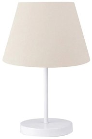 Table lamp PWL-1149 E27 ivory-white D22x37cm 22x22x37 εκ.