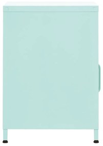 Κομοδίνα 2 τεμ. Χρώμα Μέντας 35 x 35 x 51 εκ. Ατσάλινα - Πράσινο
