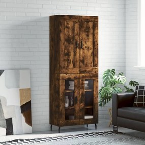 vidaXL Ντουλάπι Καπνιστή Δρυς 69,5x34x180 εκ. από Επεξεργασμένο Ξύλο