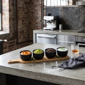 ΕΤΑΖΈΡΕΣ &amp; ΟΡΝΤΕΒΙΈΡΕΣ APPETIZER SET BAMBOO BLACK L41 SECRET DE GOURMET 1