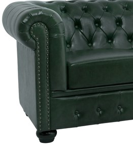 ΚΑΝΑΠΕΣ 3ΘΕΣΙΟΣ T.CHESTERFIELD HM3009.08 ΤΕΧΝΟΔΕΡΜΑ ΚΥΠΑΡΙΣΣΙ 208x90x73 εκ. - HM3009.08