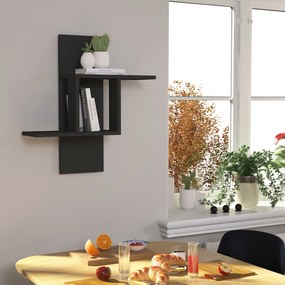 Ράφι Τοίχου Ανθρακί GALEL 64x20x70