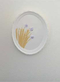 Stewehome οβάλ διακοσμητικό τοίχου από πέτρα 21x17 cm