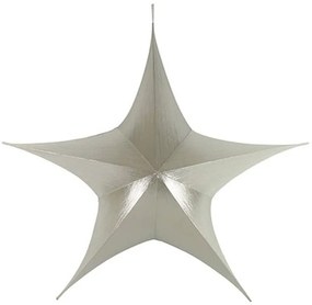 Αστέρι Ανοιγόμενο Υφασμάτινο Σατέν 013.772521 135cm Silver