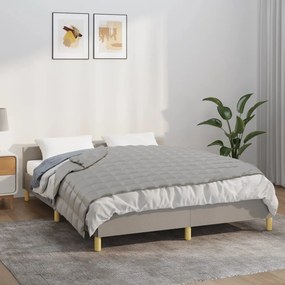 vidaXL Κουβέρτα Βαρύτητας Γκρι 135 x 200 εκ. 10 κ. Υφασμάτινη