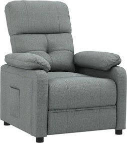 vidaXL Πολυθρόνα Ανακλινόμενη Σκούρο Γκρι Υφασμάτινη