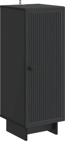 vidaXL Πλαϊνό γραφείο Μαύρο 33 x 34,5 x 90 εκ Επεξεργασμένο Ξύλο