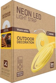 LED ταινίες muvit iO iO Θερμό Λευκό Διαφανές 5 m νέον