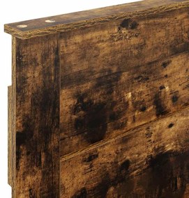 vidaXL Κεφαλάρι Καπνιστό Δρύς 80 cm Επεξεργασμένο ξύλο