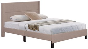 ΚΡΕΒΑΤΙ TRILLOP HM666.15 ΜΠΕΖ ΥΦΑΣΜΑ ΓΙΑ ΣΤΡΩΜΑ 160X200εκ.