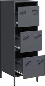 vidaXL Ντουλάπι Ανθρακί 39x35x103,5 εκ. από Ατσάλι